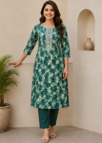 Bloom Soft Cotton Printed Kurta